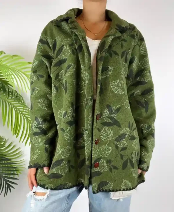 Granola Girl Floral Zipper Jacket
