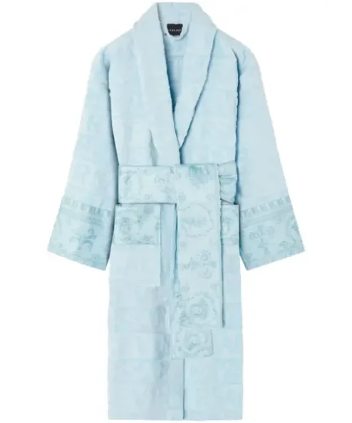 Graphic Print Silk Versace Bathrobe 1
