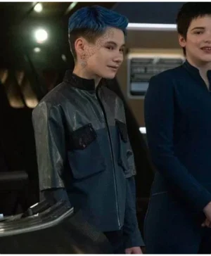Gray Tal Star Trek Discovery Gray Leather Jacket