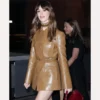 Gucci Cruise Faux Leather Camel Coat