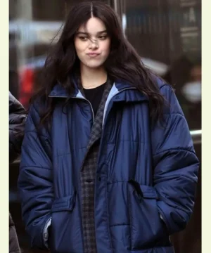 Hailee Steinfeld Hawkeye Black Long Puffer Coat