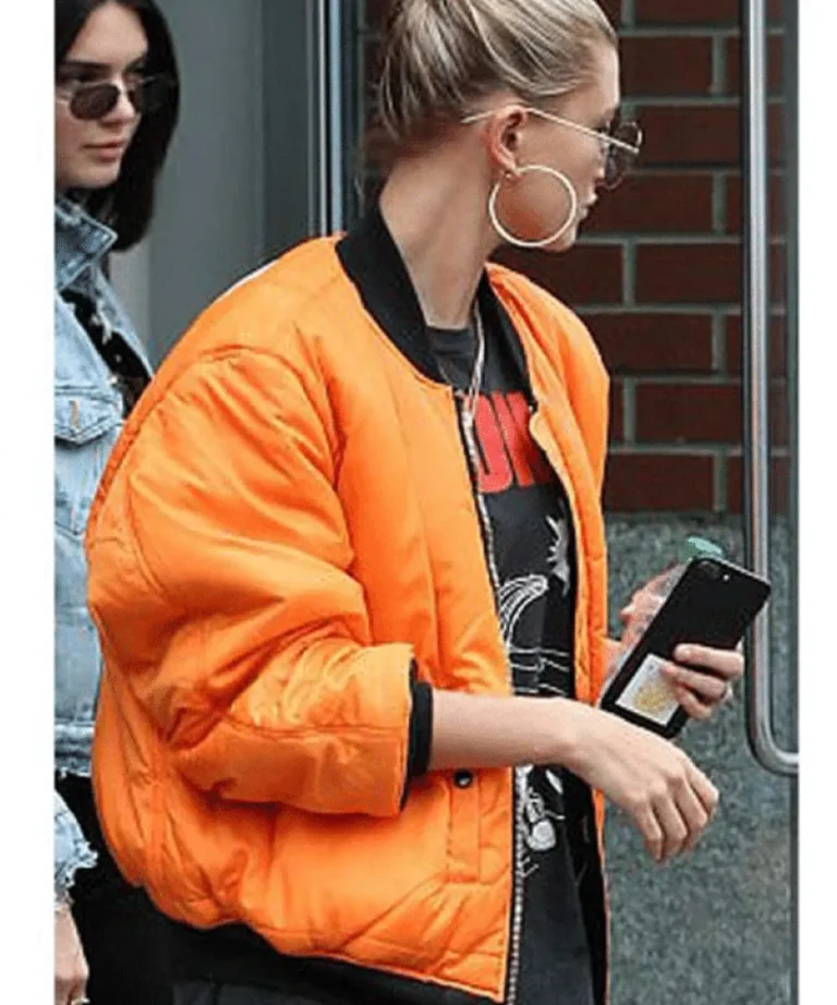 Hailey Bieber Bomber Jacket