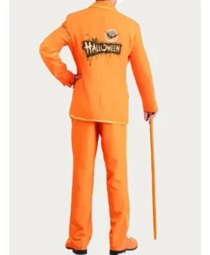 Halloween Orange Tuxedo Suit back look