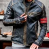 Handmade Fashion Black Real Leather Jacket