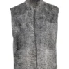 Handmade Original Persian Lamb Astrakhan Grey Fur Vest