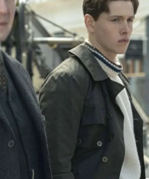 Harris Dickinson The Kings Man Cotton Black Jacket