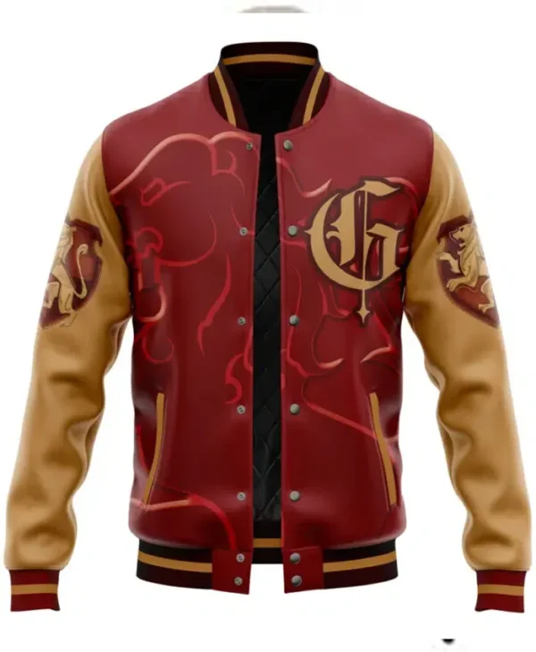 Harry Potter Hogwarts Gryffindor Red Bomber Jacket