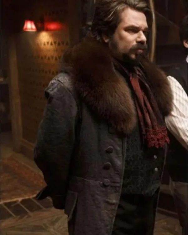 Harvey Guillen What We Do in The Shadows S03 Long Fur Coat