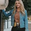 Hassie Harrison Yellowstone S03 Blue Denim Jacket
