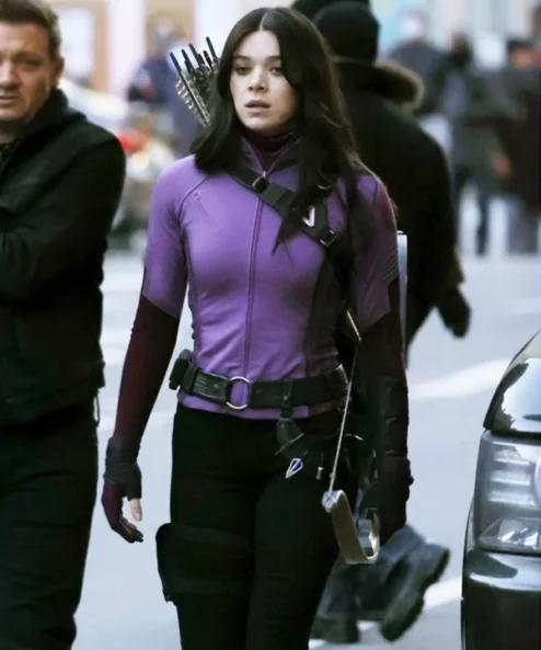 Hawkeye Hailee Steinfeld Purple Fleece Jacket