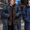 Hawkeye Jeremy Renner Navy Blue Parachute Puffer Coat