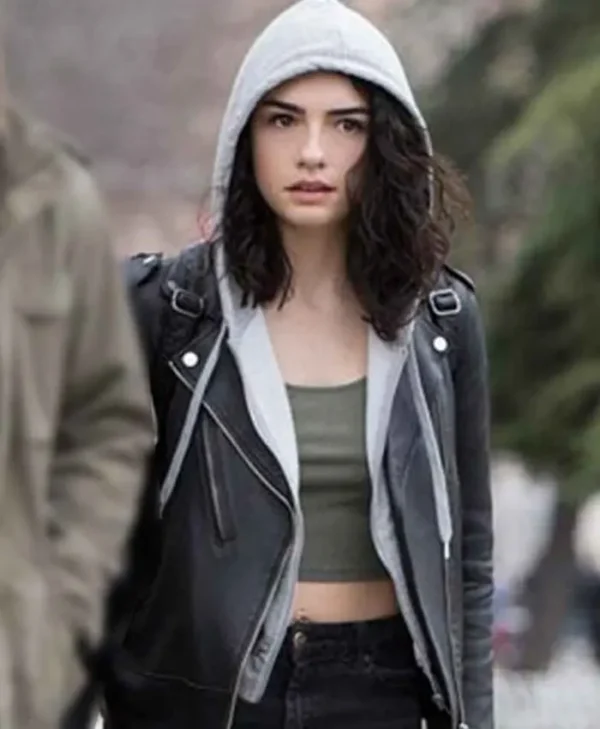 Hazar Ergüçlü The Protector Black Leather Biker Jacket