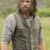 Hell On Wheels Anson Mount Distressed Brown Leather Vest