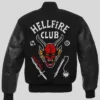 Hellfire Club Stranger Things Varsity Bomber Jacket Back