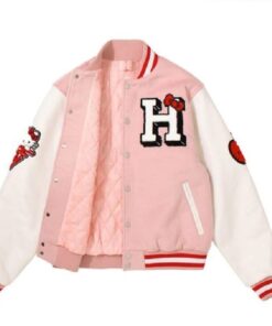 Hello Kitty Apples Varsity Letterman pinkJacket