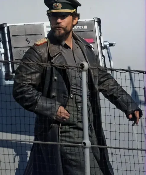 Henry Cavill The Ministry of Ungentlemanly Warfare Black Leather Coat 1