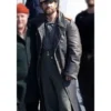 Henry Cavill The Ministry of Ungentlemanly Warfare Black Leather Coat Back 1