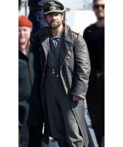Henry Cavill The Ministry of Ungentlemanly Warfare Black Leather Coat Back 1