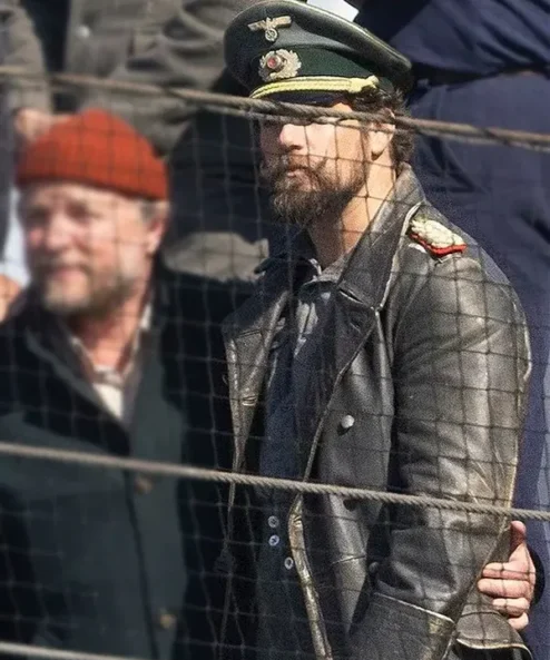 Henry Cavill The Ministry of Ungentlemanly Warfare Black Leather Coat Side 1