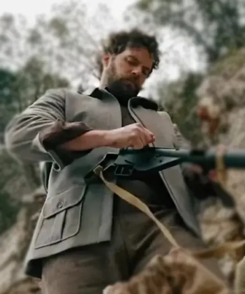 Henry Cavill The Ministry of Ungentlemanly Warfare Grey Jacket Side 