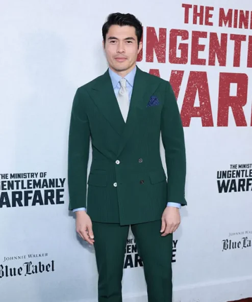 Henry Golding The Ministry of Ungentlemanly Warfare Green Blazer