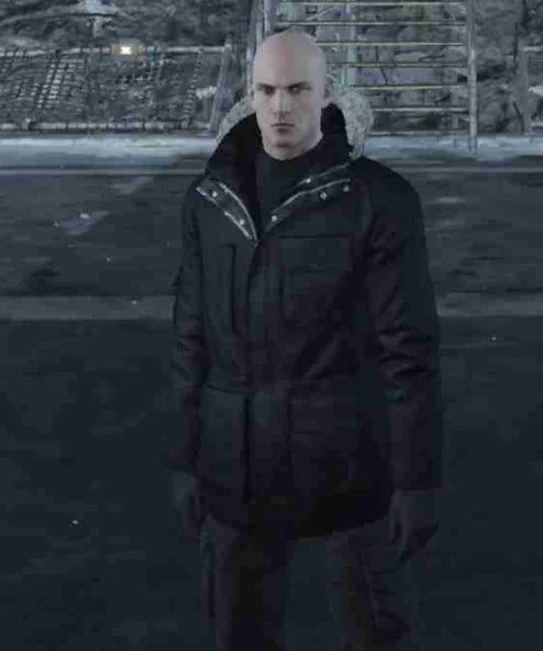 Hitman Agent 47 Shearling Fur Cotton Parka Jacket