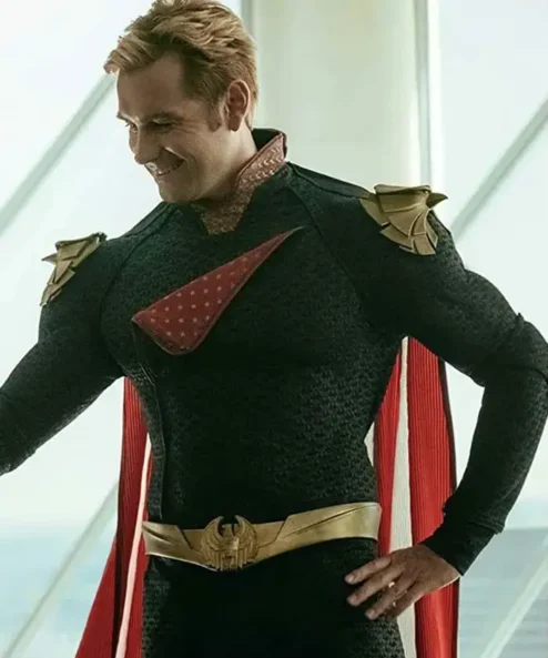 Home Lander The Boys S02 Blue Leather Jacket