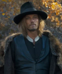 Horizon An American Saga Jamie Campbell Bower Blue Vest