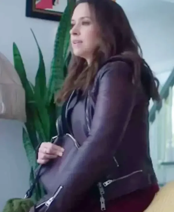 Hot Frosty Lacey Chabert Black Jacket
