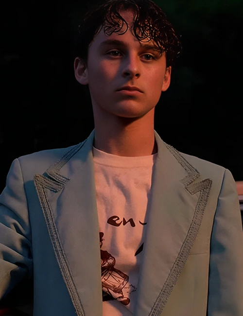 I Am Not Okay With This Stanley Barber Blue Blazer Coat