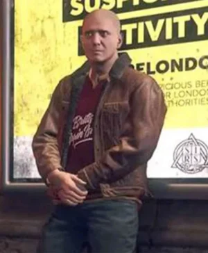 Ian Robshaw Watch Dogs Legion Brown Gaming Jacket