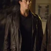 Ian The Vampire Diaries Black Real Jacket