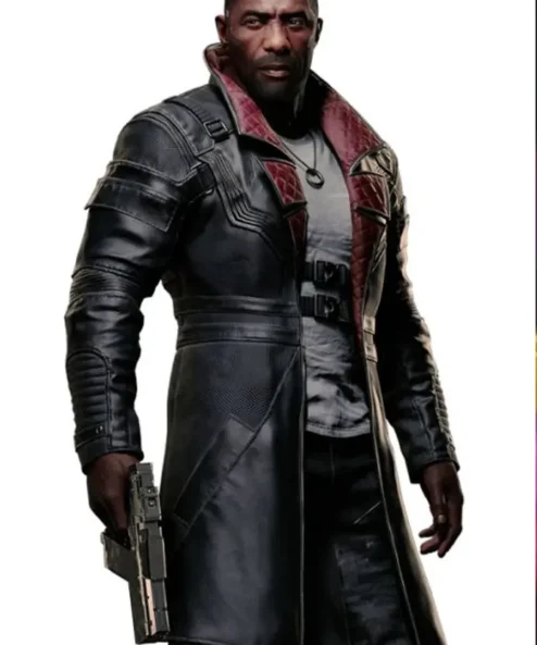Idris Elba Cyberpunk 2077 Black Coat