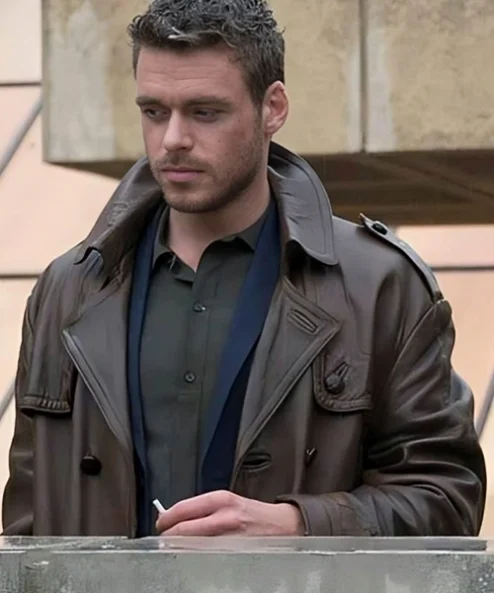 Ikaris The Eternals Brown Leather Car Coat