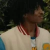 I’m a Virgo 2023 Allius Barnes Varsity Jacket back look