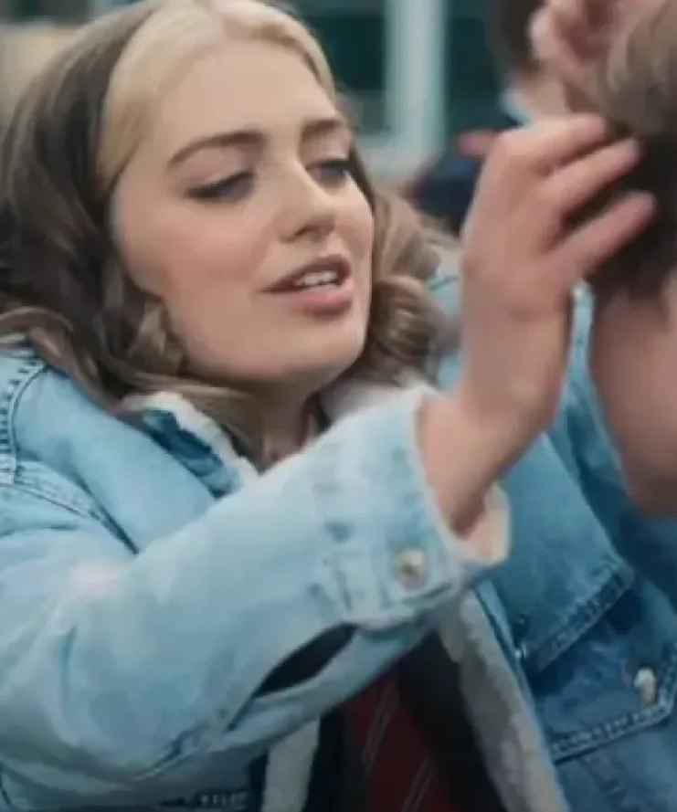 Imogen Heaney Heartstopper Denim Fur Jacket