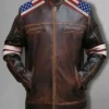 Independence Day Flag Brown Jacket