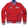Independence Day Letterman Red Jacket