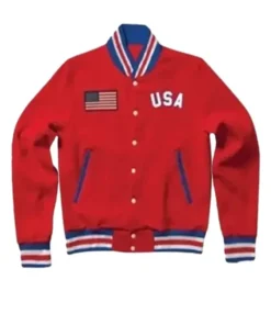 Independence Day Letterman Red Jacket