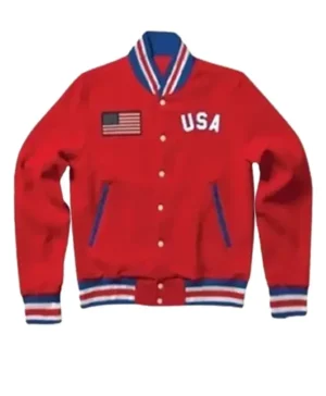 Independence Day Letterman Red Jacket
