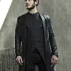 Inhumans Maximus Black Leather Coat