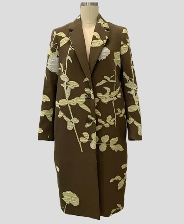 Inventing Anna Julia Garner S01 EP04 Floral Wool Trench Coat