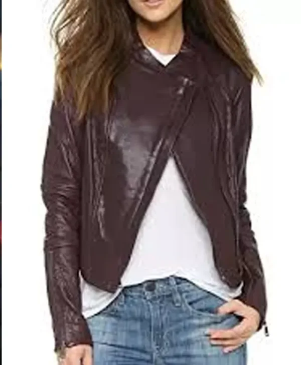 Izombie Liv Olivia Moore Brown Round Collar Jacket