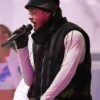 Jack Harlow Thanksgiving Halftime Show Black Puffer Vest Side