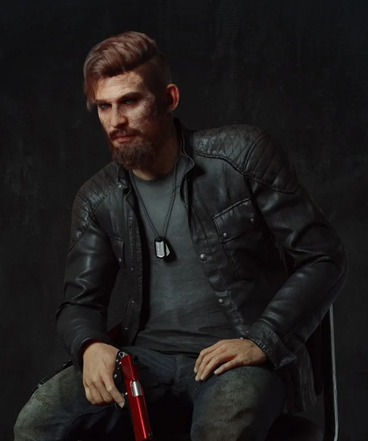 Jacob Seed PS4 Far Cry 5 Black Leather Jacket