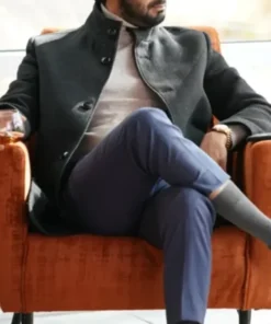 Jag Bhullar Big Sky Black Long Wool Coat