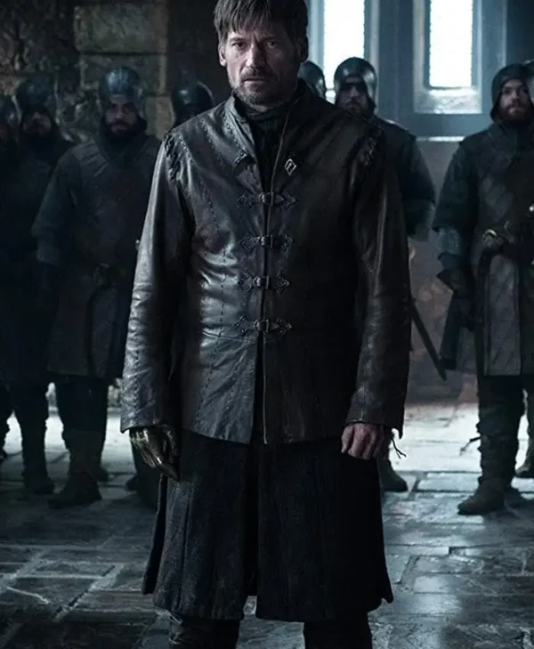 Jaime Lannister Game of Thrones Leather Black Coat