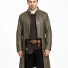 Sam Heughan Outlander Jamie Frasers Long Leather Coat