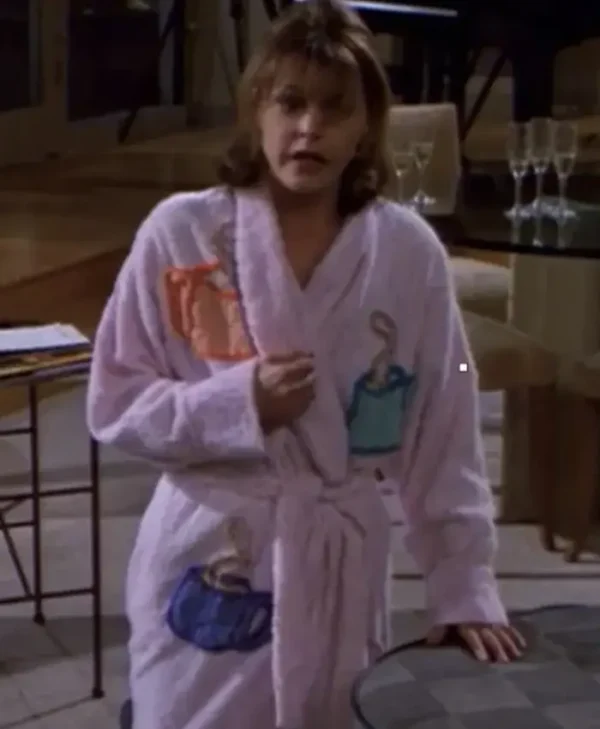 Jane Leeves Frasier S03 Coffee Purple Bathrobe