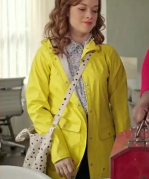 Jane Levy Zoey’s Extraordinary Playlist Yellow Hooded Raincoat